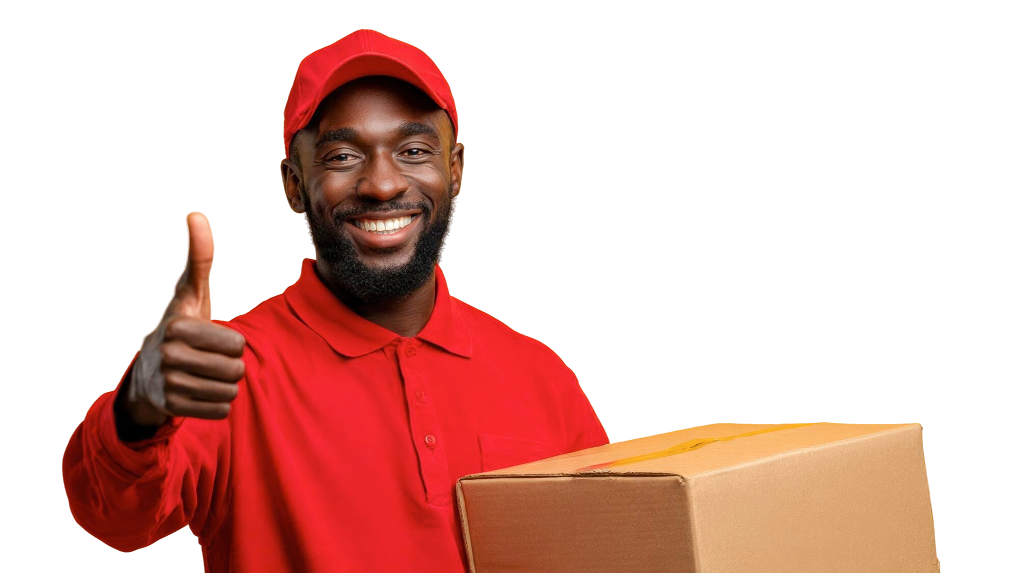happy-delivery-man-red-uniform-giving-thumbs-up-with-package